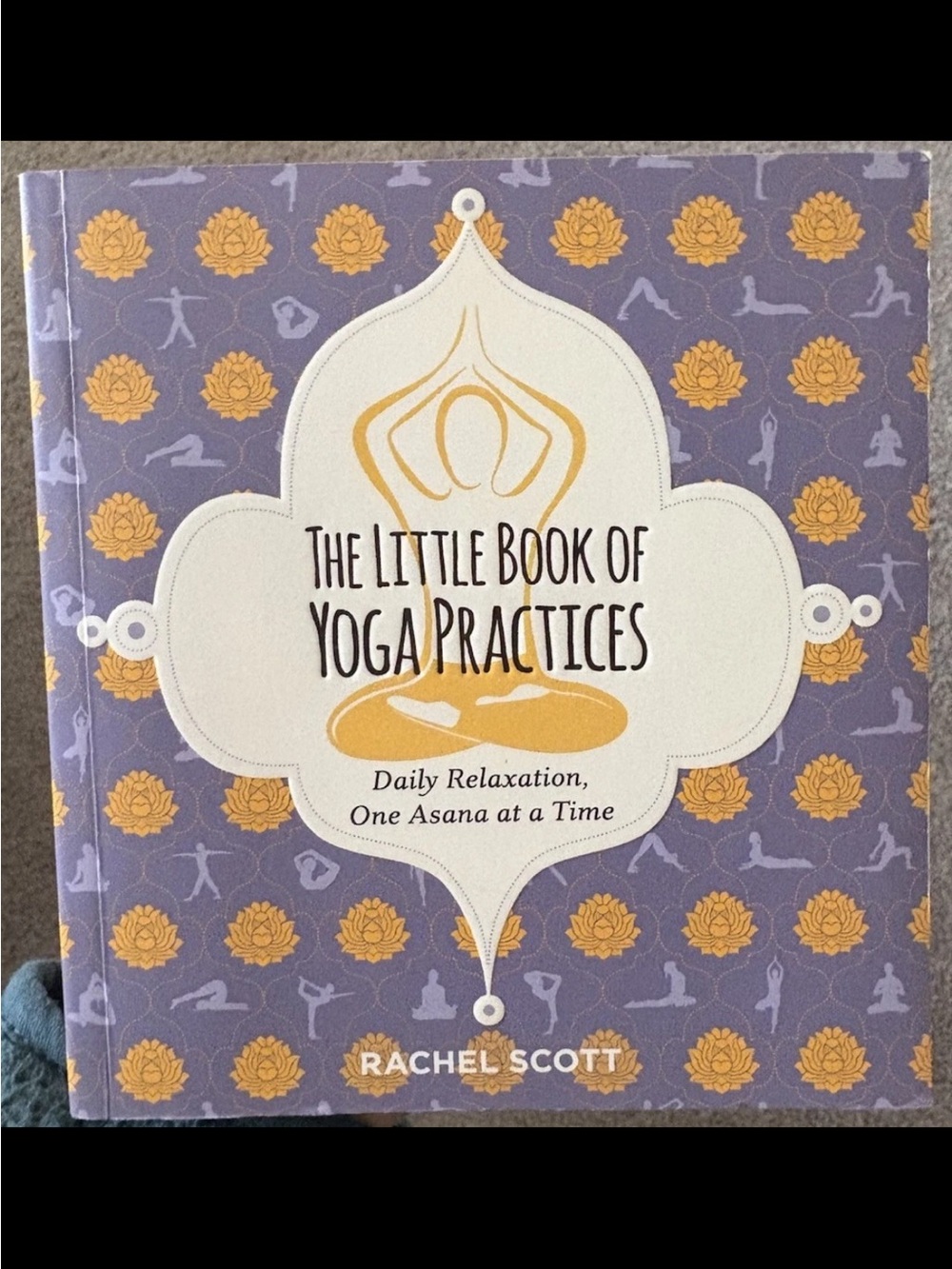 The Little Book of Yoga Practices by Rachel Scott - Purple & Gold Cover